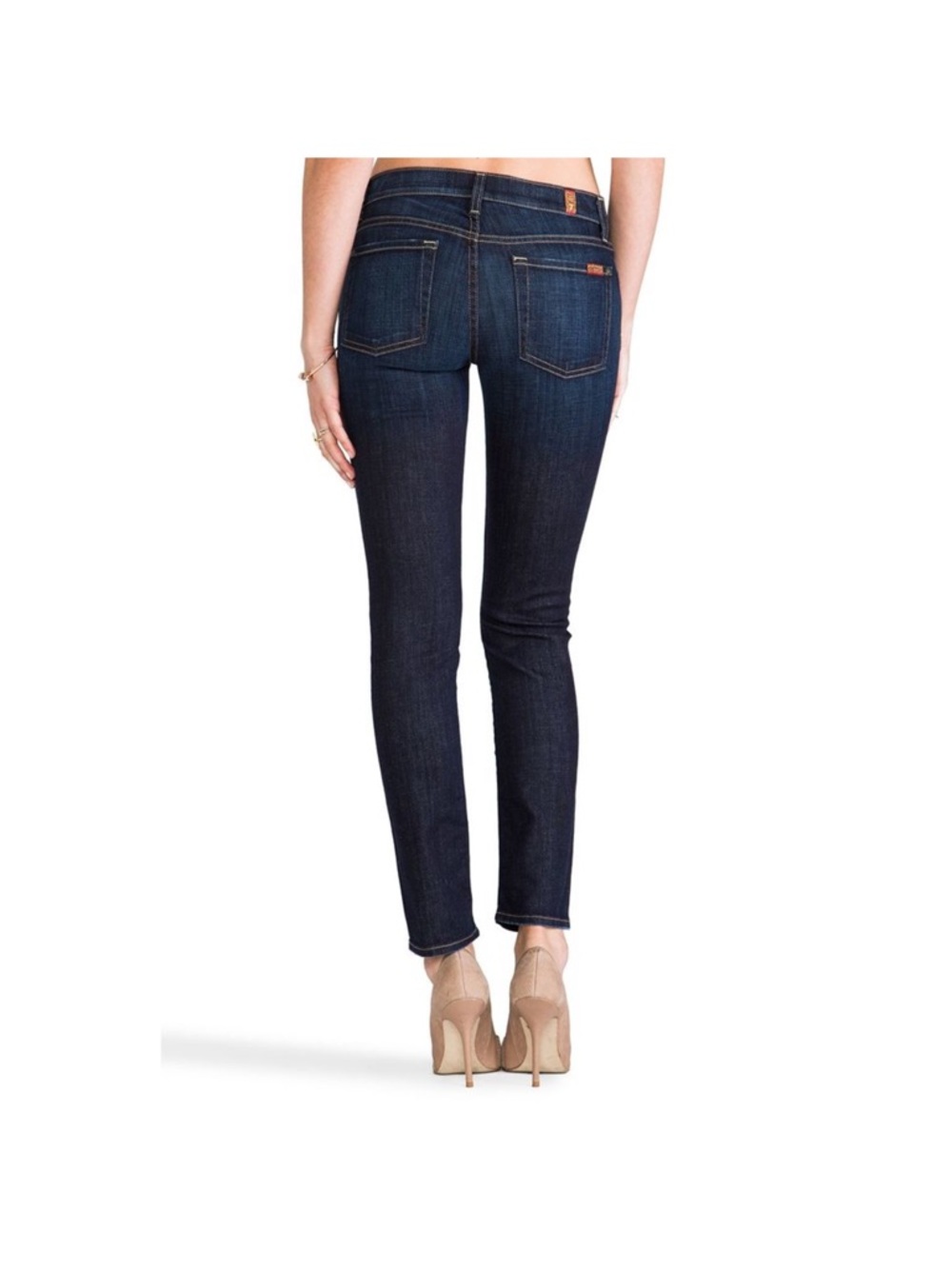 7 For All Mankind The Slim Cigarette Jeans Sz 25 - Picture 3 of 12